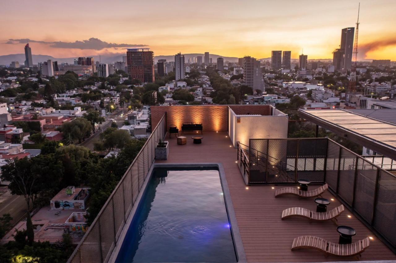 Galeria Flat Rooftop Pool Witgdl Guadalajara Exterior foto